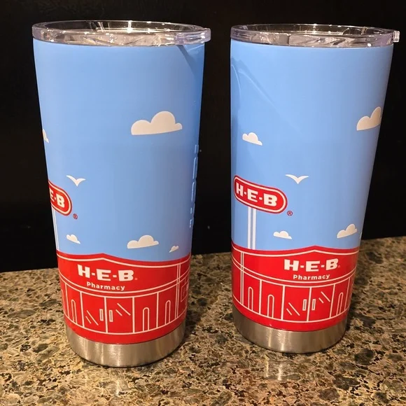 NWT H-E-B Brand Shop Collectible Kodi Store Front Tumbler 22 Oz - Picture 3 of 11